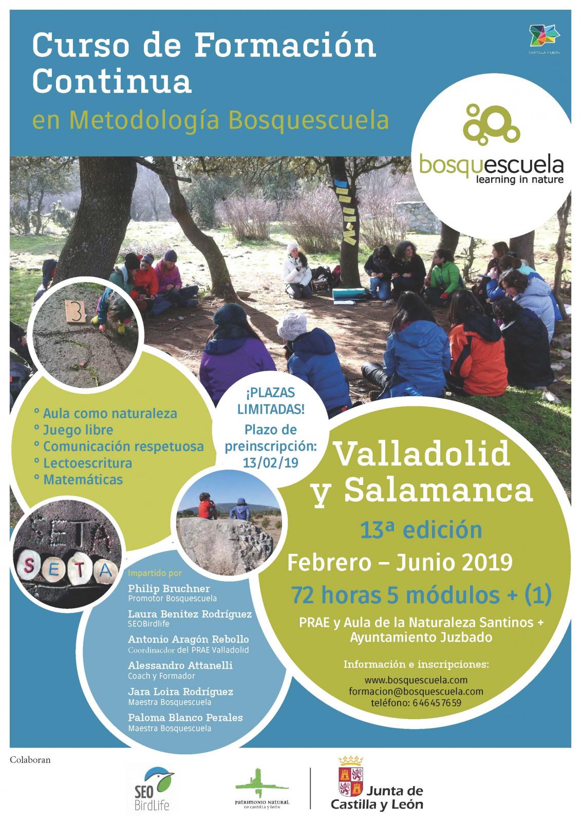 Curso de formación continua en metodología bosquescuela